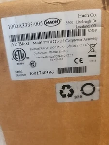 Hach Co Compressor Assembly 276G1221-115 Air Blast Sub Assembly - Bild 1 von 12