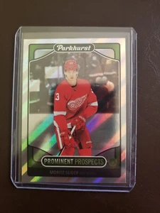 2021-22 Moritz Seider Prominent Prospects Rookie Parkhurst Hockey Detroit Red... - Picture 1 of 2