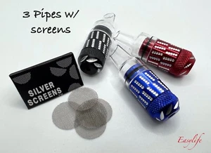 3 pipas para fumar bala de metal Sneak a Toke pipa de un bateador de tabaco. Con pantallas - Imagen 1 de 6
