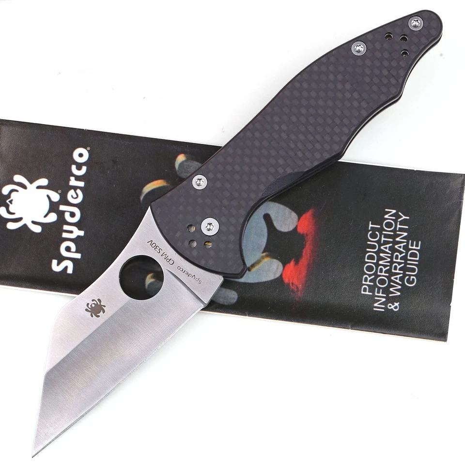 Carbon Fiber Handle Tactical Pocket Knife Survival Outdoor Camping Hunting Knive - Image 1 of 4