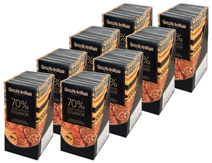8x Cases of 10 Kosher tablets 70% Cacao Ecuador 70g - Picture 1 of 4