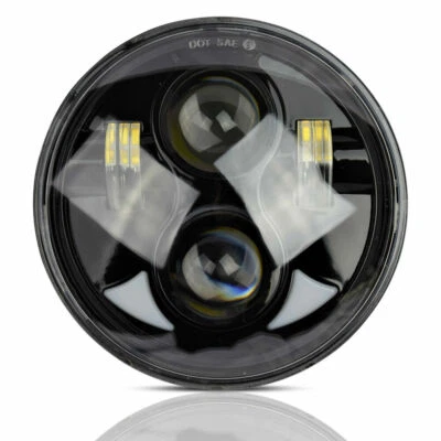 Faro LED 5 3/4" para Harley Davidson Dyna Softail Sportster XL 883 1200 5,75 Foto 1 de 3