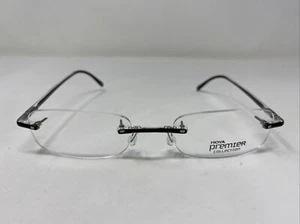 Hoya Premier HPML 130F C.62 49-19-135 Black Crystal Eyeglasses Frame SY14 - Imagen 1 de 8
