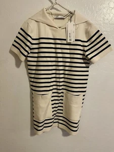 Vestido Zara Marinero Cuello Solapa Talla S Nuevo con Etiquetas - Imagen 1 de 4
