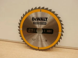 DEWALT DT1953 216MM X 30MM BORE 40T TCT MITRE SAW BLADE LOOSE - Picture 1 of 2