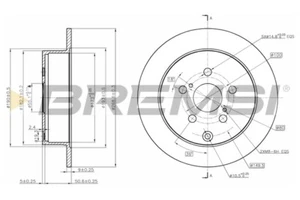 CD7485S BREMSI Bremsscheibe für TOYOTA - Bild 1 von 1