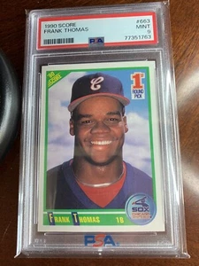 1990 Score #663 Frank Thomas ROOKIE PSA 9 MINT - Picture 1 of 2