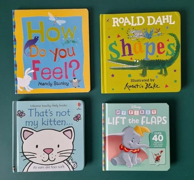 4 x Board Books for Toddlers Age 3-5 by Roald Dahl, Disney etc. HBK - Image 1 of 4