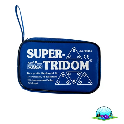 Weico Super-Tridom 76 Steine Denkspiel Legespiel blaue 99014 - Vollständig - Bild 1 von 4