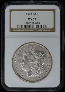 1903 Morgan Dollar S$1 NGC MS63 - Picture 1 of 2