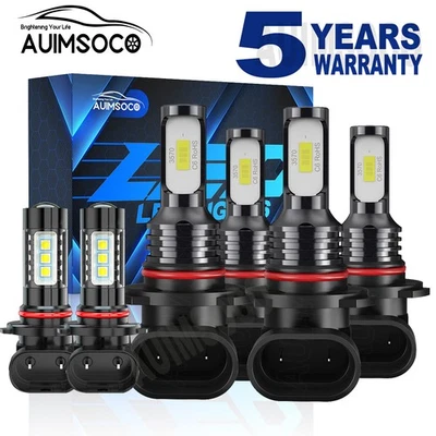 For Toyota Avalon 2000-2005 2006 2007 LED Headlight High Low Fog Light Bulbs Kit - Image 1 of 4