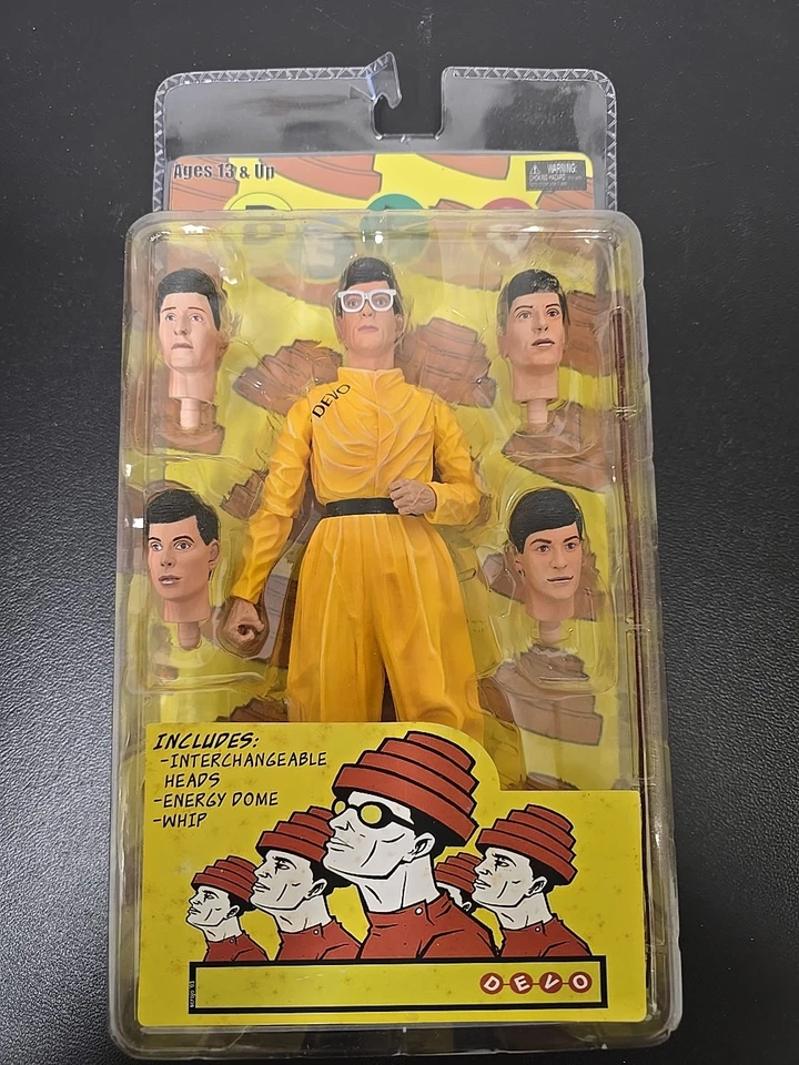 FIGURA DE ACCIÓN DEVO Cabezas Intercambiables Energy Dome 2005 NECA, Envío Rápido Foto 1 de 2
