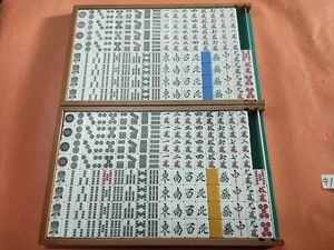 Mahjong Tiles Shoryu Japan Genuine Used 28.5mm Washable Mahjong Set WWK - Picture 1 of 5