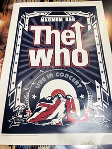 The Who North American Tour 2006-2007 Maximum R&B Live in Concert Poster Rare R1 - Picture 1 of 13