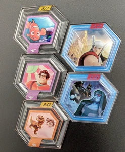 Disney Infinity 2.0 & 3.0  Power Discs Lot of 5 Pieces Total - USED - Bild 1 von 10