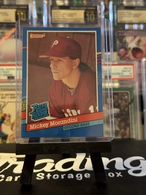 1991 Mickey Morandini Donruss RC, Freshly Broken Case, Near Mint or Better - Image 1 of 2