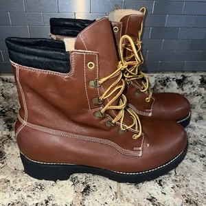 Talla 9.5 D Puntera de Seguridad Hy Test Lace Bota de Trabajo H 658 Resistente al Aceite Sello Flex - Imagen 1 de 11