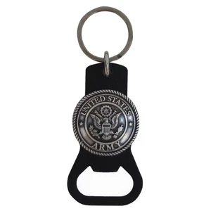 US Army Car Keyring Beer Soda Pop Cap Bottle Opener Military Gift Key Chain Ring - Picture 1 of 1