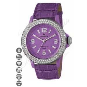 Orologio Laurens analogico viola GW70j904y sub 5 bar cinturino ecopelle - Foto 1 di 1