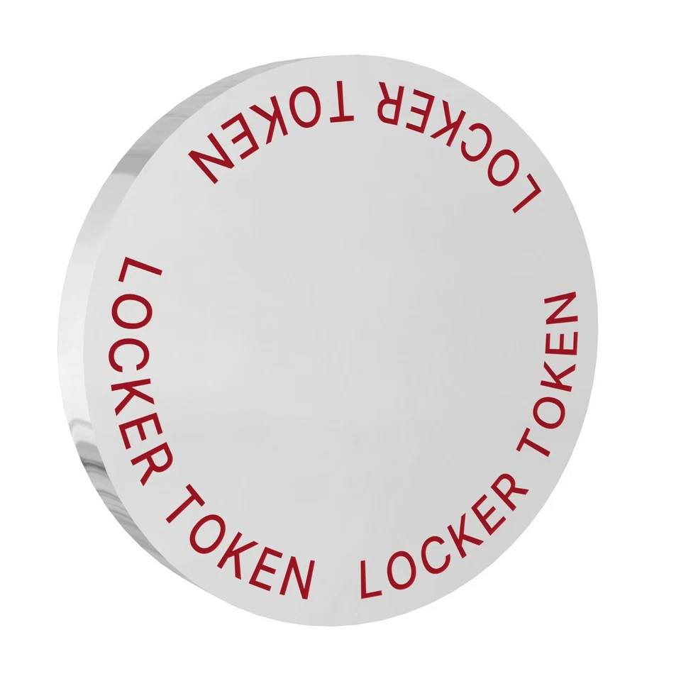 10 x Old Round 22.3mm x 3mm Nickel Locker £1 Supermarket Coin Tokens Keyrings  - Image 1 of 1