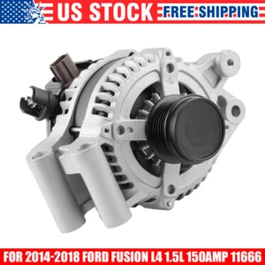 Alternator 11666 For Ford Fusion 2014-2018 L4 1.5L 150Amp CW 6-Grooves Pulley* - Picture 1 of 9