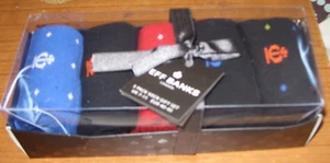 JEFF BANK LONDON MEN'S 5 PACK SOCK GIFT SET UK7-11 EU 40-45 - IMPERFECT BOX - Picture 1 of 3
