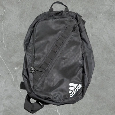 adidas Prime Sling Backpack Laptop Bag Black LoadSpring Strap Wipe-able Lining - Image 1 of 4