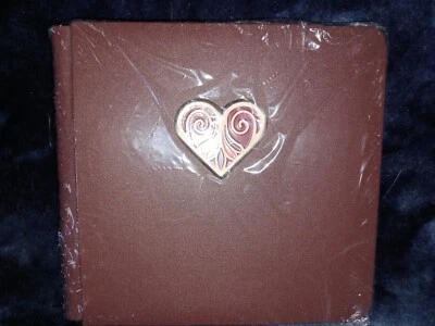 Creative Memories 7x7” Álbum Cherish Corazón Marrón Cubierta Nuevo de Lote Antiguo Boda Foto 1 de 2