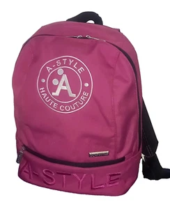 ZAINO AMERICANO A-Style fucsia COLLEZIONE SCUOLA tempo libero - Imagen 1 de 2