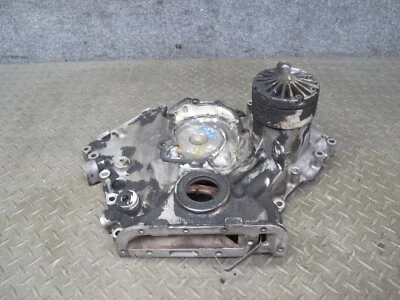 86-91 MERCEDES W126 C126 560SEL 560SEC ENGINE TIMING COVER W HUDRAULIC PUMP OEM - Image 1 of 4
