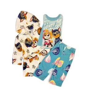 Paw Patrol MIghty Pup Kids 3-Piece Soft, Plush Hooded Robe, Fleece Pajama Set - Picture 1 of 4