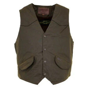 Outback Trading Company® Men's Cliffdweller Brown Oilskin Vest 2155-BNZ - Picture 1 of 5