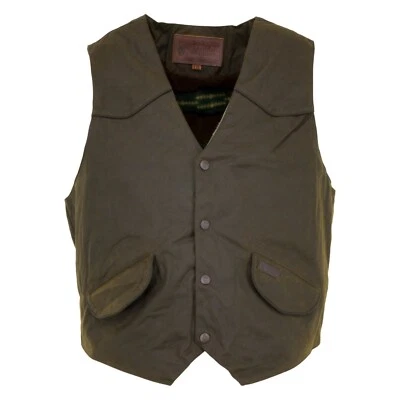 Outback Trading Company® Men's Cliffdweller Brown Oilskin Vest 2155-BNZ - Image 1 of 4