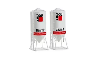 HERPA 076883 - Accessori, 2 Silo Verticali 22,5mc. "Baumit" - 1:87 - Foto 1 di 1