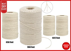 Tenn Well Metzgerschnur, 656 Fuß starke Baumwolle Küche Bindfaden lebensmittelsicher Ofen - Bild 1 von 14