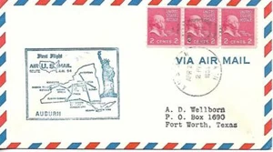 Airmail First Flight Auburn NY April 25 1954 AAMC#94W37 - Picture 1 of 1