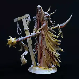 Kit de modelo de impresión 3D de 50 mm 75 mm Segador de la muerte con una guadaña sin pintar - Imagen 1 de 8