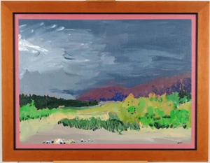 Leslie Poole (b.1942) Canadian Vintage 1983 Original Acrylic/Canvas Landscape  - Picture 1 of 5