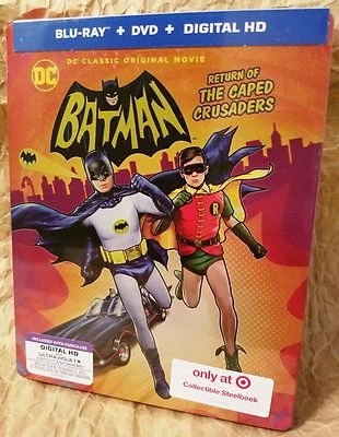 Batman RETURN OF THE CAPED CRUSADERS Blu-Ray Target Exclusive Limited STEELBOOK - Image 1 of 4