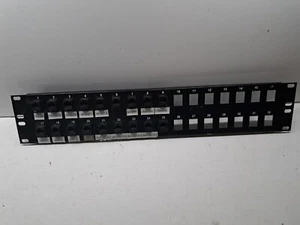 32-Port 2U 19" Rack Mount Blank Patch Panel Black For Keystone Jack with 18 cat5 - Picture 1 of 4