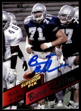 1995 Superior Pix #63 Barrett Robbins Autographs Excellent