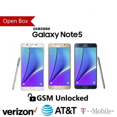 Smartphone Samsung Galaxy Note 5 32G/64G N920 GSM Desbloqueado Verizon T-Mobile AT&T Foto 1 de 4