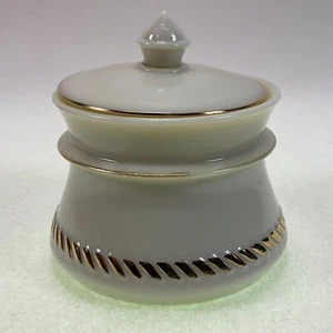 Wheaton Ware Custard Glass Covered Sugar Bowl - Picture 1 of 7