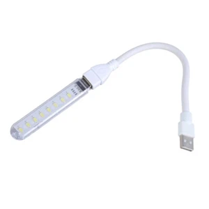 Flexible USB LED Lamp with 8 Bright White LEDs and Adjustable Neck for Outdoor - Zdjęcie 1 z 8