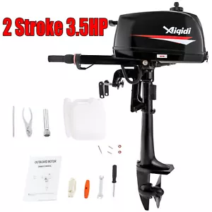 AIQIDI 2500W 2 Stroke 3.5 HP Outboard Engine Motor Fishing Boat Motor 4500r/min - Picture 1 of 24
