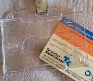 3-er Set !   Ausweis- Karten- Hülle transparent passend für Ausweis/Führerschein - Bild 1 von 3