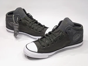Converse CTAS High Street Olive Green/Grey Men's Mid Top Sneakers-Asst Sizes NWB - Picture 1 of 9