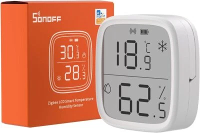 SONOFF SNZB-02D Sensore di umidità della temperatura Zigbee,termometro igrometro