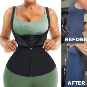 Fajas Reductoras Colombianas Body Shaper Waist Trainer Vest Tummy Control Tank - Picture 1 of 16