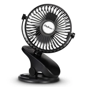 Battery Operated Stroller Fan Rechargeable Usb Powered Mini Clip On Desk Fan - Picture 1 of 9